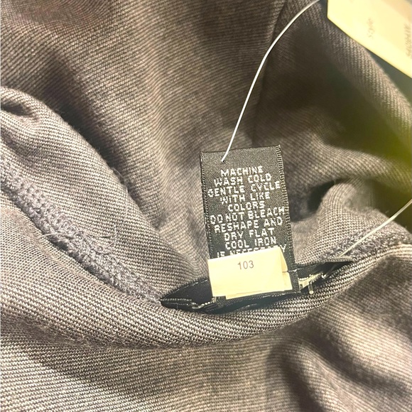 NWT Spence Women Classic Black Dress with Grey Cowl Neck - Picture 3 of 4